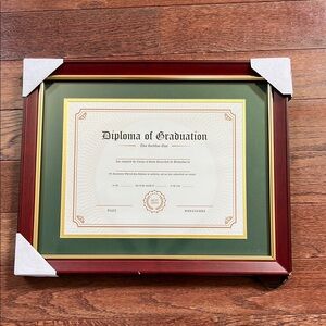 Framed Diploma of Graduation
